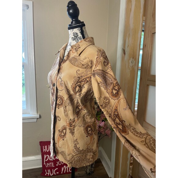 Sag & Harbor Fall Woman Long Sleeve Shirt, Long Sleeve Button Up Top Large - Picture 2 of 10